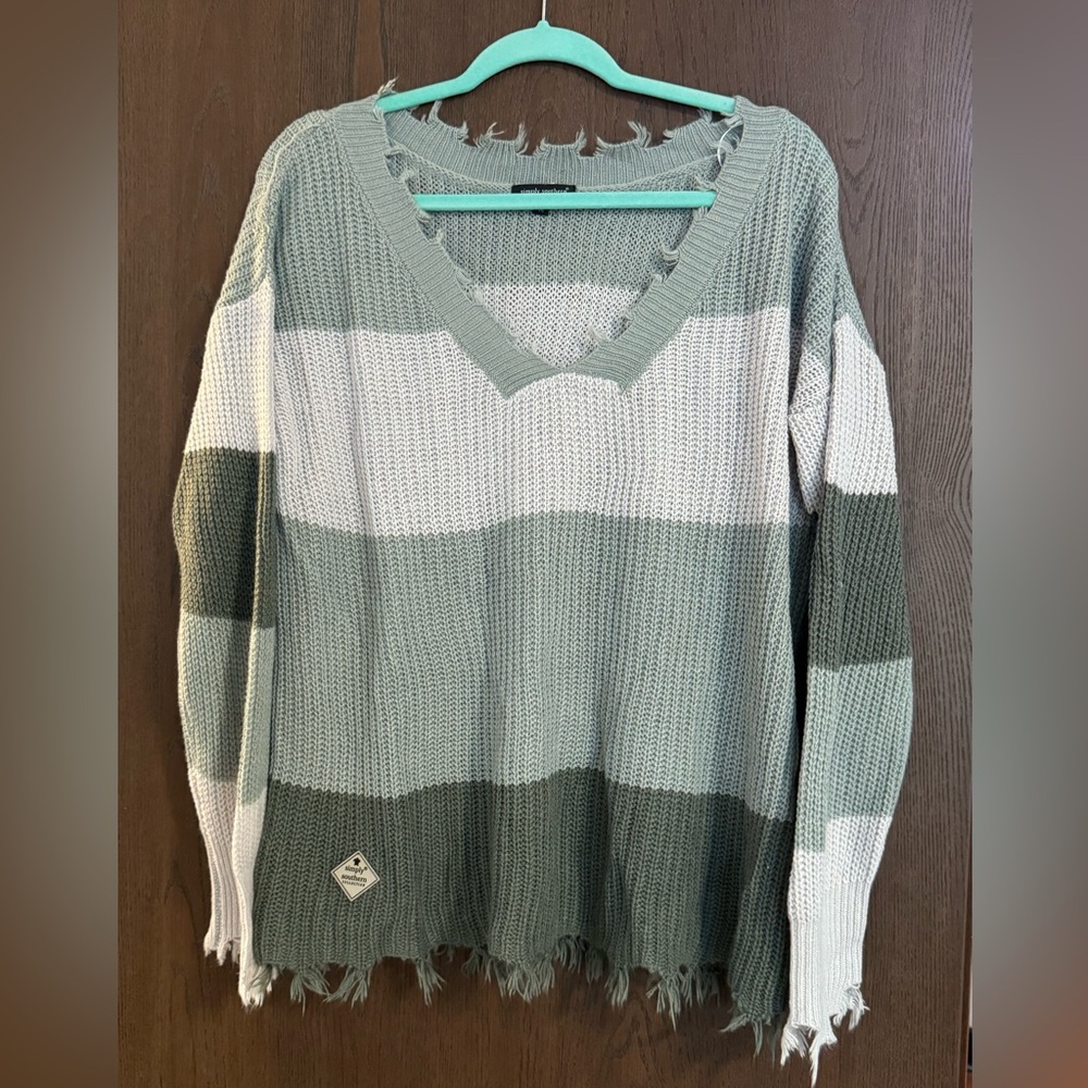 Simply Southern Striped Sweater